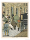 Leaving for Home at the End of a Holiday in London reproduction procédé giclée par Francis Bedford