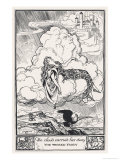 The Annual Sacrifice of a Girl to the Cloud Giclee-trykk av H.m. Brock