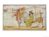 "The Horse and the Sword" Sigurd Gives the Ring to Helga, an Icelandic Tale reproduction procédé giclée par Henry Justice Ford