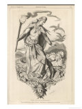 Act Three: Brunnhilde with the Body of Siegfried Giclee Print by Ludwig Burger