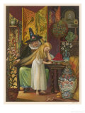 The Witch Combs Gerda's Hair Giclee Print by Eleanor Vere Boyle