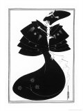 The Black Cape Giclee-trykk av Aubrey Beardsley