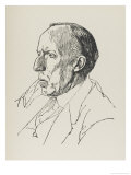 Cecil James Sharp Musician and Author Especially Associated with Folk Songs and Dances reproduction procédé giclée par Powys Evans