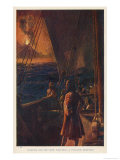 Volcano Seen 1700 Giclee Print by Alec Ball