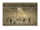 The Cable Passes out from the Hold of the "Great Eastern" onto the Deck reproduction procédé giclée par Robert Dudley