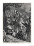 Giuseppe Marco Fieschi a Corsican Criminal Seeks to Kill Louis-Philippe with an Infernal Machine Giclee Print by Follet 