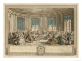The Harpist Takes a Break During a Musical Matinee Giclee Print by Duclos 