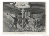 Salting Newfoundland Cod in the Bowels of a Fishing Boat Giclee Print by Frederic De Haenen