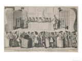England Drawing of the State Lottery at the Guildhall London Giclee Print by Benjamin Cole