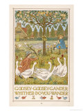 Goosey Goosey Gander Whither Do You Wander Giclée-Druck von Francis Bedford