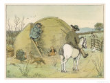 The Farmer Rides Through His Property Speaking to a Farm Labourer Giclee Print by Francis Bedford