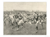 Ireland Defeat England in Dublin Giclee Print by Frank Dadd