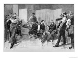 Employees at the Paris Hotel De Ville are Vaccinated Against Smallpox Straight from the Cow Giclee Print by Paul Destez