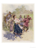 Peasant Dance in Little Russia Giclee Print by Frederic De Haenen