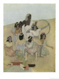 War-Skills Contest is Arranged for the Kauravas and Pandavas Giclee-trykk av Nanda Lal Bose War-Skills Contest is Arranged for the Kauravas and Pandavas Giclee-trykk av Nanda Lal Bose