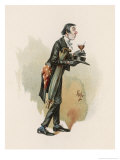 The Pickwick Papers: The Reverend Mr. Stiggin, The Hypocritical and Drunken Parson Giclee Print by Joseph Clayton Clarke