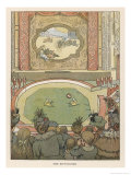Two Small Acrobats Perform with a Large Ball Giclée-Druck von Francis Bedford