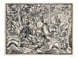 German Nobleman Hunts the Deer Giclee Print by Jos Amman