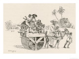 Rolling the Pitch in Preparation for the Cricket Season in the West Indies Giclee Print by A. Gascoigne