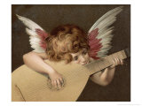 "Puto Che Suona La Guitarra", a Young Angel Plays the Guitar Giclee Print by Rosso Fiorentino (Battista di Jacopo) 
