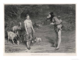 As You Like It, Touchstone and Audrey Giclee Print by John Cousen