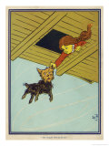 Wizard of Oz: Dorothy and Toto are Caught up by the Tornado reproduction procédé giclée par W.w. Denslow