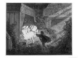 The Prince at Beauty's Bedside Reproduction procédé giclée par Gustave Doré
