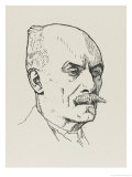 Maurice Hewlett Novelist and Poet Giclée-Druck von Powys Evans