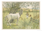 Former Bus Horse is Put out to Grass Giclée-Druck von Francis Bedford