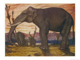 The Indian Elephant: Elephans Indicus Giclee Print by Louis A. Sargent