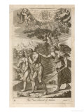 Adam and Eve Banished Giclee-trykk av P. Bouche