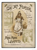 Marie Lloyd Music Hall Entertainer Singing Oh! Mr. Porter Giclee-trykk av Hg Banks