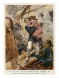 Child is Rescued Aboard a Passenger Ship Torpedoed by a U-Boat Giclee Print by Gordon Browne