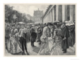 Karlsbad: Visitors on the Promenade in the Muhlbrunnen Giclee Print by Eduard Cucuel Karlsbad: Visitors on the Promenade in the Muhlbrunnen Giclee Print by Eduard Cucuel