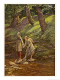 As You Like It, Rosalind and Celia and His Sister Aliena in the Forest of Arden Giclee-trykk av Eleanor Fortescue Brickdale As You Like It, Rosalind and Celia and His Sister Aliena in the Forest of Arden Giclee-trykk av Eleanor Fortescue Brickdale