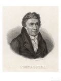 Johann Heinrich Pestalozzi Swiss Educational Reformer Author of "Leonard and Gertrude" Giclee Print by Dequevauviller 