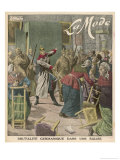 French Peasant Murdered Giclee Print by Eugene Damblans