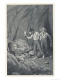 Tom Huck and the Treasure Giclee-trykk av Worth Brehm Tom Huck and the Treasure Giclee-trykk av Worth Brehm