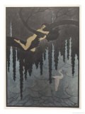 Bilitis Embraces a Tree Overhanging a River Giclee Print by Franz Felix