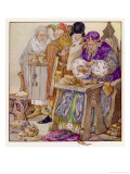 The King was in His Counting- House Counting out His Money reproduction procédé giclée par Anne Anderson