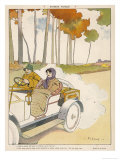 Motoring in the Open reproduction procédé giclée par Fabien Fabiano