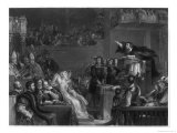John Knox Preaches Before the Lords of the Congregation Giclee Print by Greatbach 