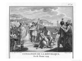 The Foundation of the Roman Republic Following the Expulsion of the Tarquins Last Kings of Rome Giclee Print by Augustyn Mirys