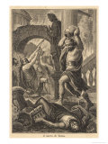 The Fall of Rome Alaric's Visigoths Sack Rome Displaying a Deplorable Lack of Esthetic Appreciation Giclee Print by Sanesi 
