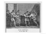 Numa Pompilius Succeeds Romulus as Ruler of Rome Giclee Print by Augustyn Mirys