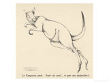 Giant Kangaroo Leaping reproduction procédé giclée par Germaine Hagemans