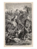 Second Punic War: Hannibal Crosses the Alps with His Elephants Giclee-vedos tekijänä H. Leutemann