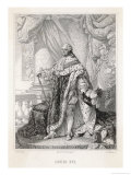 Louis XVI King of France 1774-1792 Full Length in Royal Robes Giclee Print by H.c. Muller