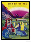 Life Forms on Jupiter Giclee Print by Frank R. Paul