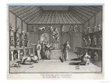 Monkey Temple Giclee Print by Picart 